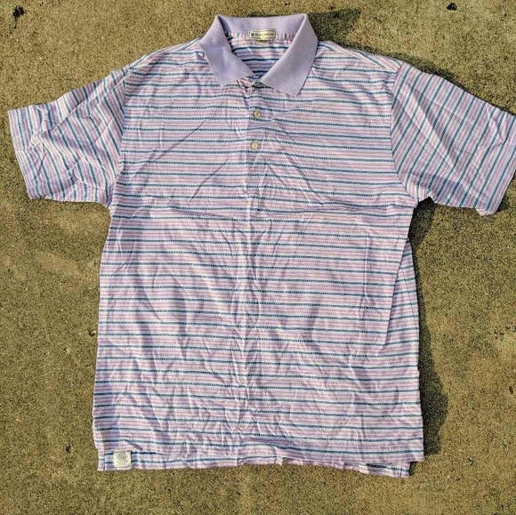 Peter Millar Other - Peter Millar‎ Mens Golf Polo Shirt Stripes Sz Large